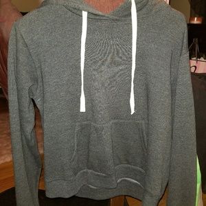 gray hoodie